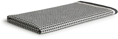 Möve Eden Waffelpiquée Duschtuch 75 x 160 cm aus 100% Baumwolle, Black/Nature