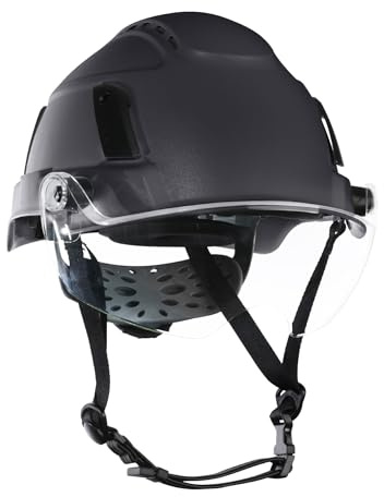 Jackson Safety XS2-500 - Casco rigido tipo 2 con visiera, costruzione ventilata, con protezione laterale contro gli impatti – ANSI Z89.1 tipo 2 classe C, visiera ANSI Z87.1+, conforme OSHA – (diversi
