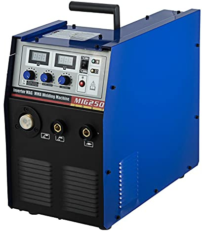 Schweißgerät, MIG-250 250AMP MIG/MMA 2-IN-1 Wechselrichter DC Welder IGBT Gas/Gasloser eingebauter Drahtzufuhr 20-45A