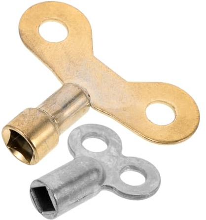 Tofficu 2 piezas Llave de Purga Radiador Herramienta Ligera y Portátil para Válvulas de Aire y Purga Compatible Accesorio Práctico y Versátil para Calefacción y Oficina