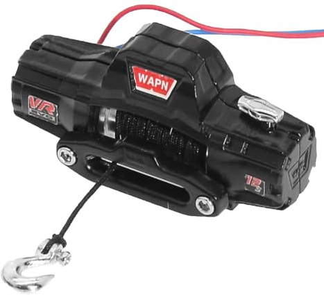 Plmvhpb For 1/18 TRX4M for 1/24 RC Model Simulated Winch Automatic Metal Simulation Accessory Upgrades