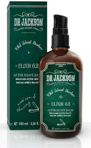 DR. JACKSON After Shave Hombre Antidot 6.2, Bálsamo Aftershave Sin Alcohol con Aloe Vera, Eucalipto y Vitamina E. Hidrata, Refresca y Calma Después del Afeitado, 100 ml