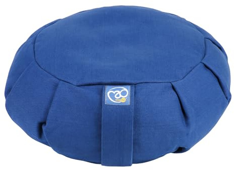 Yoga-Mad Unisex's Yoga Meditation Zafu, Blue, One Size