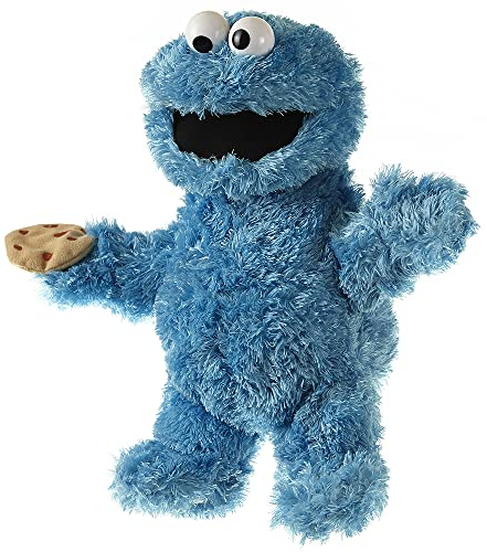 Living Puppets S703 Krümelmonster Sesame Street Handpuppe, Blau