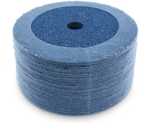 BHA Zirconia Resin Fiber Grinding and Sanding Discs, 7” x 7/8”, 24 Grit - 25 Pack