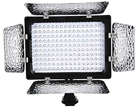 Lampe vidéo LED pour Caméra Lumière Caméra Lampe de Studio Lampe vidéo pour caméra kit d'éclairage Camera Light Studio Light w160 Panneau de lumière de Photographie vidéo 6000k LED