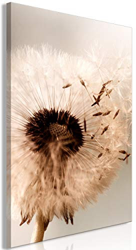 decomonkey Bilder Pusteblume 40x60 cm 1 Teilig Leinwandbilder Bild auf Leinwand Vlies Wandbild Kunstdruck Wanddeko Wand Wohnzimmer Wanddekoration Deko Blumen Natur