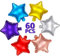 60 Pièces Ballons en Forme d'Étoile 10 Pouces Ballons Étoiles Colorés Ballons en Mylar Étoilé Ballons en Papier d'Aluminium d'Étoile pour Baby Shower Révélation de Genre Mariage Fiançailles de Bal
