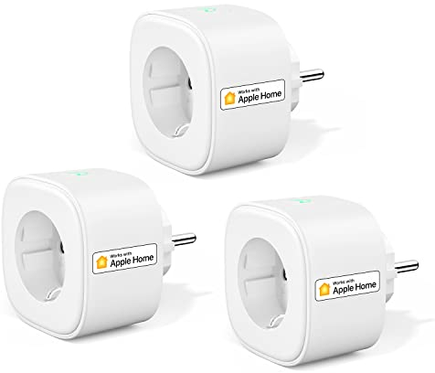 Meross Prise Connectée (Type F), Prise Intelligente Compatible avec Apple HomeKit, Siri, Alexa, Google Home et SmartThings, Prise Programmable WiFi avec Commande Vocale et Contrôle à Distance (3)