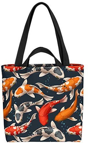 VOID Koi karp fisk väska 33 x 33 x 14 cm, 15 l shoppingväska shoppingväska väska väska