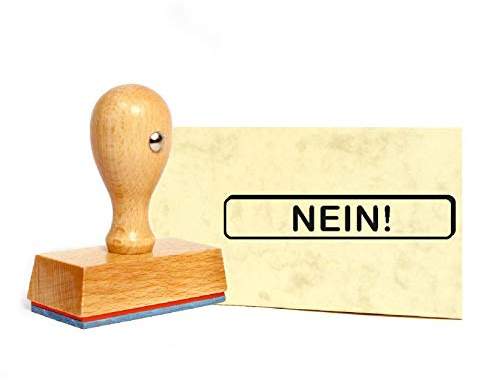 Stempel Nein - Holzstempel - 49 x 9 mm