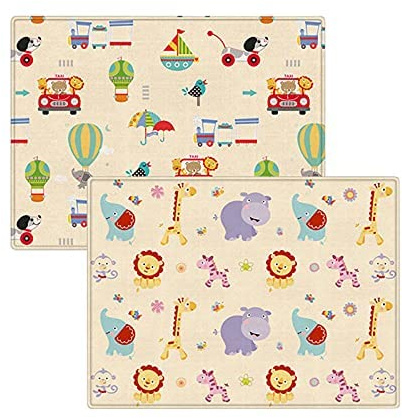 Syina Tappeto da Gioco per Bambini 180 x 150 cm, Cartone Animato, Impermeabile, Antiscivolo, Lavabile, Garanzia a Vita