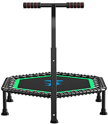 Freizeit-Trampoline, Bungee-Rebounder mit Verstellbarer T-Griffstange, Fitness-Spielzeug Zur Gewichtsreduktion, Lager 550lbs (Color : Green, Size : 50'')
