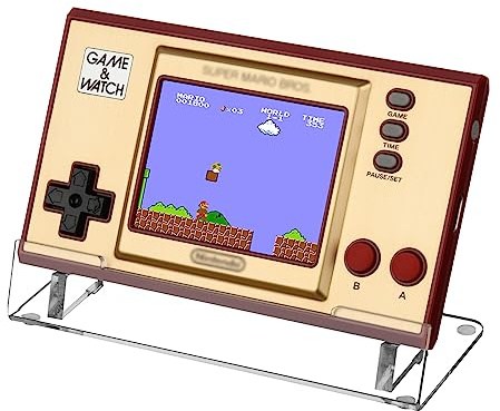 CaSZLUTION Clear Acrylic Stand Compatible with Nintendo New Game & Watch Handheld Portable Game Console Holder Display Stand