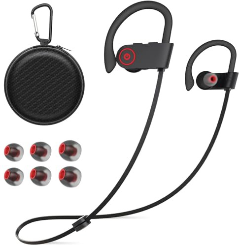 JOYWISE Bluetooth Wireless Headphones 16H Playtime Earbuds with Mic Stereo in-Ear Earphones, IPX7 Waterproof Sports Sound Isolation AI Music Creation Headsets for Running, Gym, Workout