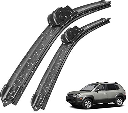 NINAI Car Front Windshield Wiper Blades for Hyundai Tucson JM 2004-2009, Windscreen Wiper Blades Wiper Arm Brushes Cutter Window Wiper Wipers Accessories