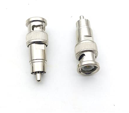 PSKOO Connecteur Adaptateur BNC mâle à RCA mâle 100PCS