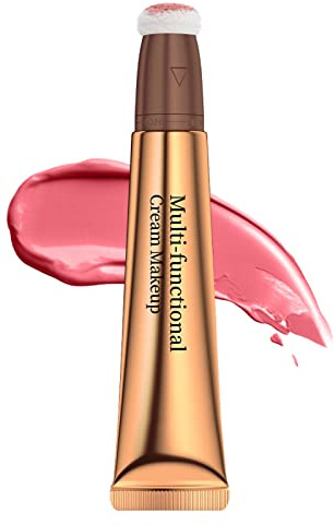 Ofanyia Blush Beauty Wand, Liquid Face Blush Stick with Cushion Applicator, Lightweight Blendable Super Silky Cream Blush Stick (03# Pink Blush)