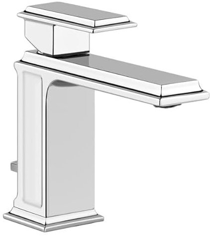 Gessi Eleganza, Einhebelmischbatterie für Waschbecken, 1 1/4-Abfluss und Schlauchverbindung, ein Anschlussstück, 46001, Farbe: Chrom