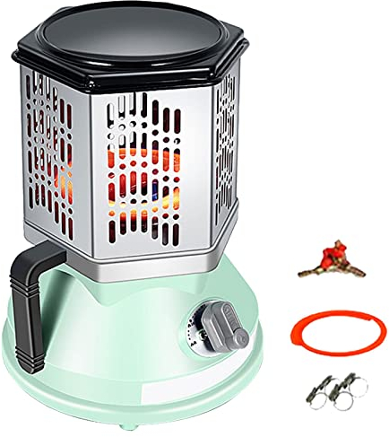 Aeveot Chauffage Dappoint Gaz, Portable Poêle Intérieur Extérieur pour Chauffage et Cuisson, Radiateurs Gaz liquéfié/gaz Naturel, Réchaud Puissance de feu Réglable (Color : Natural Gas)