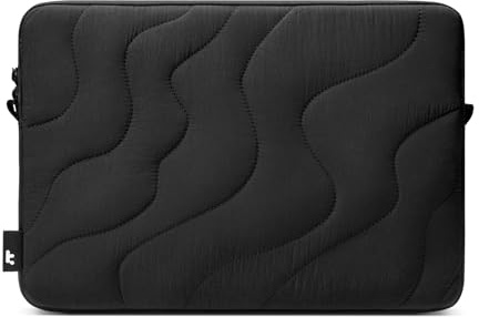 tomtoc 360° Protective Puffy Laptop Sleeve for 16-inch MacBook Pro M5 Pro/Max (2026) A3428 A3429, M4/M3/M2/M1 A3403 A3186 A2991, Quilted Design Soft Cute Puffer Bag Laptop Case for Dell XPS 16 Laptop
