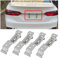 JNNJ 4 Pièces Support De Plaque D'immatriculation Pour Remorque, Clips para Placa de Matrícula Remolque en Acero Inoxidable, Soportes con Resorte para Placa de Matrícula, para Remolques y Caravana