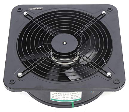 Begoniape Ventilador de tubo extractor de cocina con aspas integradas, funcionamiento silencioso para cocina, pasillo, oficina, tienda, 35 x 35 x 13 cm, 2850 m3/h (HGXLE)