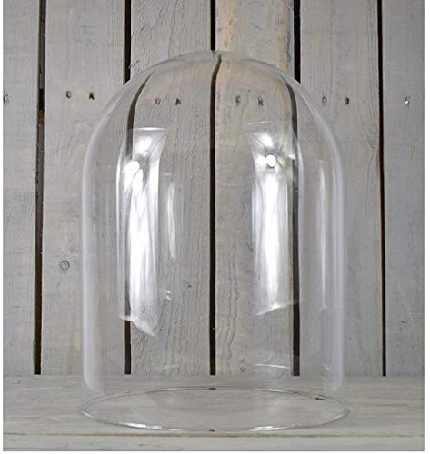 EMH Handgefertigte Glasglocke, rund, groß, 36 x 25 cm