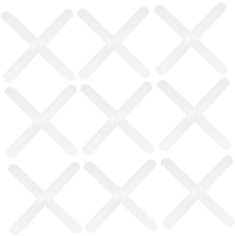 Uonlytech 1000pcs Cross Shape Ceramic Tile Spacers Thickness Leveling Tools for Easy Installation of Marble Granite and Porcelain Tiles Lightweight Compact Design for Efficient Tiling