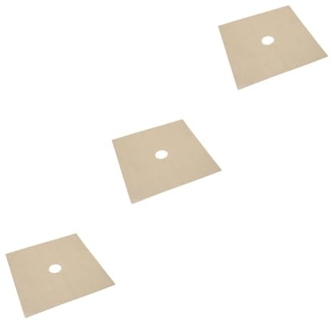 DOITOOL 12 Stk Gasherdauskleidung Reichweitenbrenner Quadratische Herdbrennerabdeckungen Augenklappe Herdabdeckung Gasschutzvorrichtungen Wiederverwendbar Herdplatten Antihaft Schutzfilm