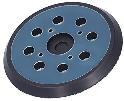Platorello di Supporto per Levigatrice 5 Pollici Orbitale con Gancio e Anello di Ricambio, Disco in Gomma ABS per la Maggior Parte delle Smerigliatrici con 4 Viti, 8 Fori