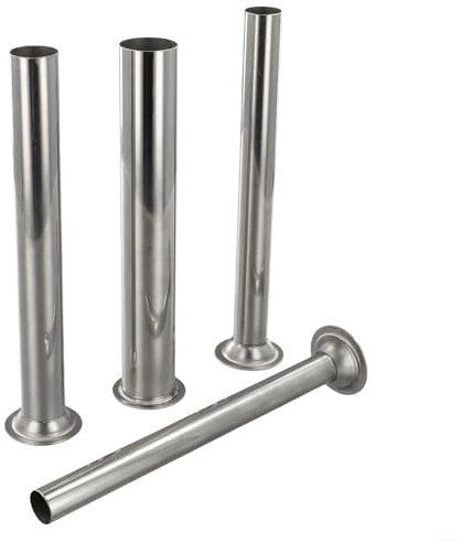 Snowchecking Wursttrichter-Füllmaschine für Wurst, 4 Stück Edelstahl Wurstfüller Füllrohre Trichter Düsen Ersatzteile (3,8 cm)