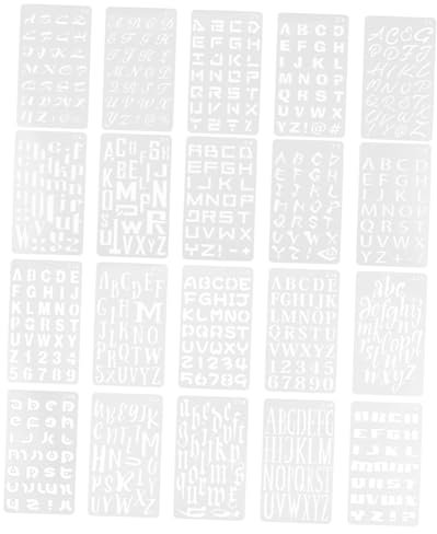 Generisch 20 Blatt Malvorlage buchstabenschablonen buchstaben schablonen Beschriftungsschablonen Schablone für Handwerk große Schablonen zum Malen wiederverwendbare Schablonen das Haustier