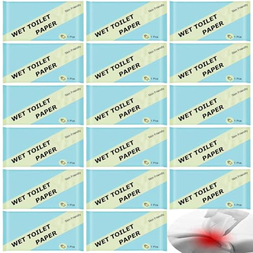 Luxuriöses, einzeln verpacktes feuchtes Toilettenpapier, spülbar, für empfindliche Haut, weich, sanft, feuchte Toilettentücher, hautfreundliche Reise-Reinigungstücher für Zuhause, Büro, Outdoor, den