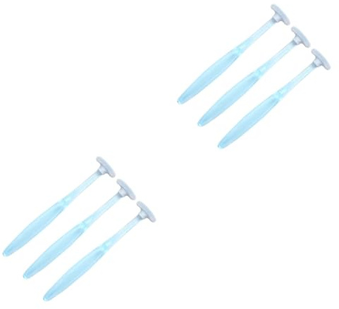 NIYANGLE 2 Set Più Pulito Spazzolino Orale Spazzola Per La Lingua Pulisci-lingua Raschietto Per Lingua Blu 3 Pezzi*2
