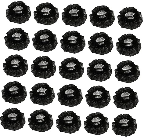 Disposable Microphone Splash Guard Covers Black Non Woven 100Pcs | Anti Spit, Easy on, Moisture Protection for Ktv Microphones, Simple Fit