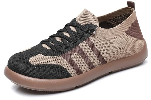 MEIION chaussbien ErgoNova - Baskets à Confort orthopédique pour Femme Chaussures de Sport pour Femmes, Confortables et stylées, à Enfiler, idéales pour la Marche et Les activités décontractées