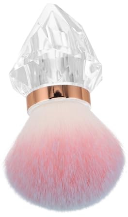 OUNONA Soft Large Mushroom Shape Powder Brush for Loose Powder Foundation Nail Dusting Soft Gentle Bristles for Precise Makeup Application Portable Travel Friendly Cosmetic Blusher Tool
