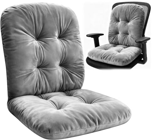 Umllpet Coussins pour chaise de jardin, à dossier haut, 42 x 85 cm, gris