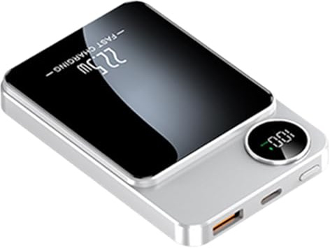 Kabelloses Ladegerät – Tragbarer Schnellladeblock, Magnetisches Kabelloses Ladegerät Mit 20.000 MAh Für Mobiltelefone, Kopfhörer, Tablets, Laptops, Smartwatches, Schreibtisch, Arbeitsplatz, Tischplatt