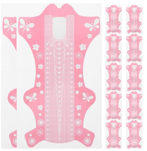 TOGEVAL 100piezas Plantillas de Papel para Extensión de Uñas, Herramientas para Decoración de Uñas para Uso Profesional y DIY