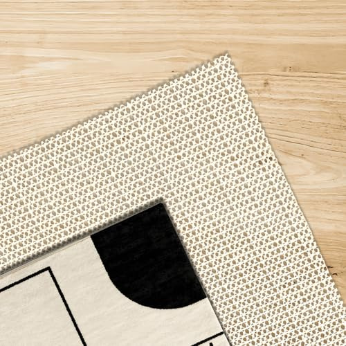 Sottotappeto Antiscivolo in PVC 200 x 240 cm Antiscivolo Tappeto Sottotappeto Ritagliabile per Moquette, Cassetti, Ripiani, Materasso Divano, Auto, Pallet, bianco