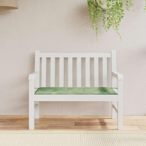 Frdhee Auflagen Für Gartenstühle, Gartenbank-Auflage Blattmuster 100x50x4 cm Oxford-Gewebe für Sitzbank Gartenbank und Paletten Bankkissen Indoor und Outdoorkissen