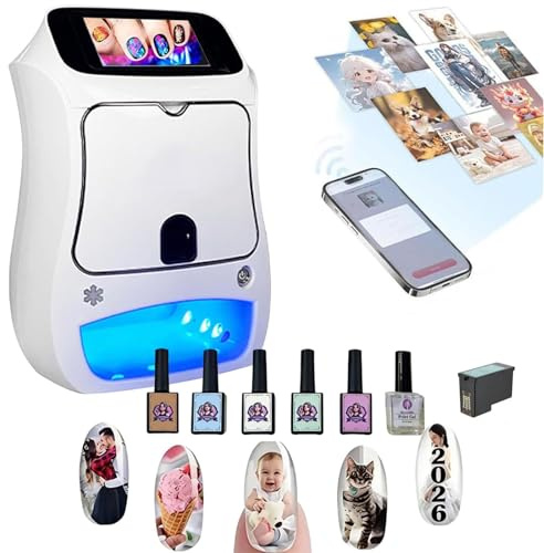 Intelligente automatische 3D-Nageldruckermaschine, unterstützt WLAN, Gerät mit 5-Zoll-Touchscreen, for Nagelstudio/Maniküristen