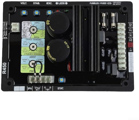 Regulador de voltaje automático AVR R450 para Leroy Somer Generador Control de transistor de detección de fase de alta precisión para LSA 46.2 47.2 49.1 50.2 AREP para PMG
