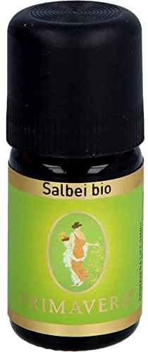 PRIMAVERA Ätherisches Öl Salbei bio 5 ml - Aromaöl, Duftöl, Aromatherapie - reinigend, klärend, vitalisierend - vegan