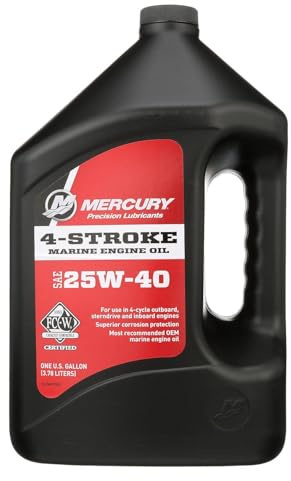 Mercury 25W-40 4-Stroke Marine Engine Oil, 1 Gallon - 8M0078628