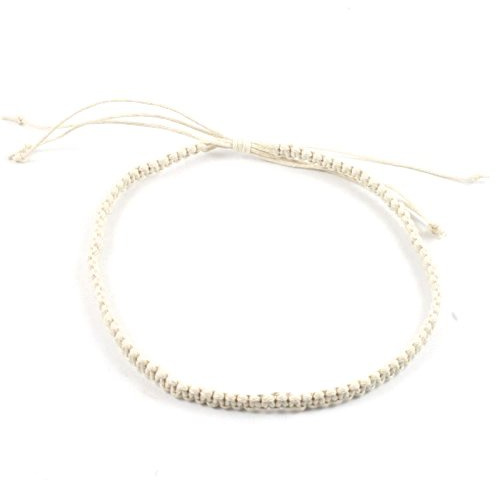 Mens Tribal Surfer Handmade Cotton Macrame Adjustable Anklet in 7 Colours