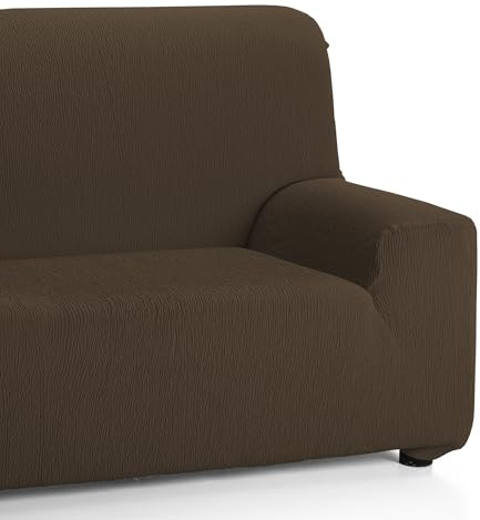 Martina Home Emilia Elastischer Sofabezug für 2-Sitzer, Braun, Breite 120 bis 170 cm
