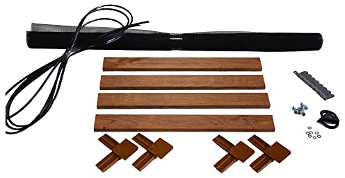 Fliegengitter- Insektenschutz- Alu- GOLDEICHE optimal für Rolläden- Insektenschutzgitterfarbe SCHWARZ (100cm x 120cm, + 19mm)